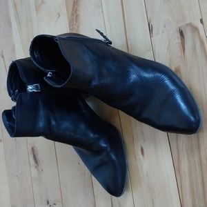 Frye Black Leather Booties